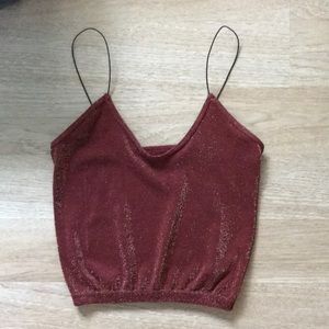 Glittery free people tank
